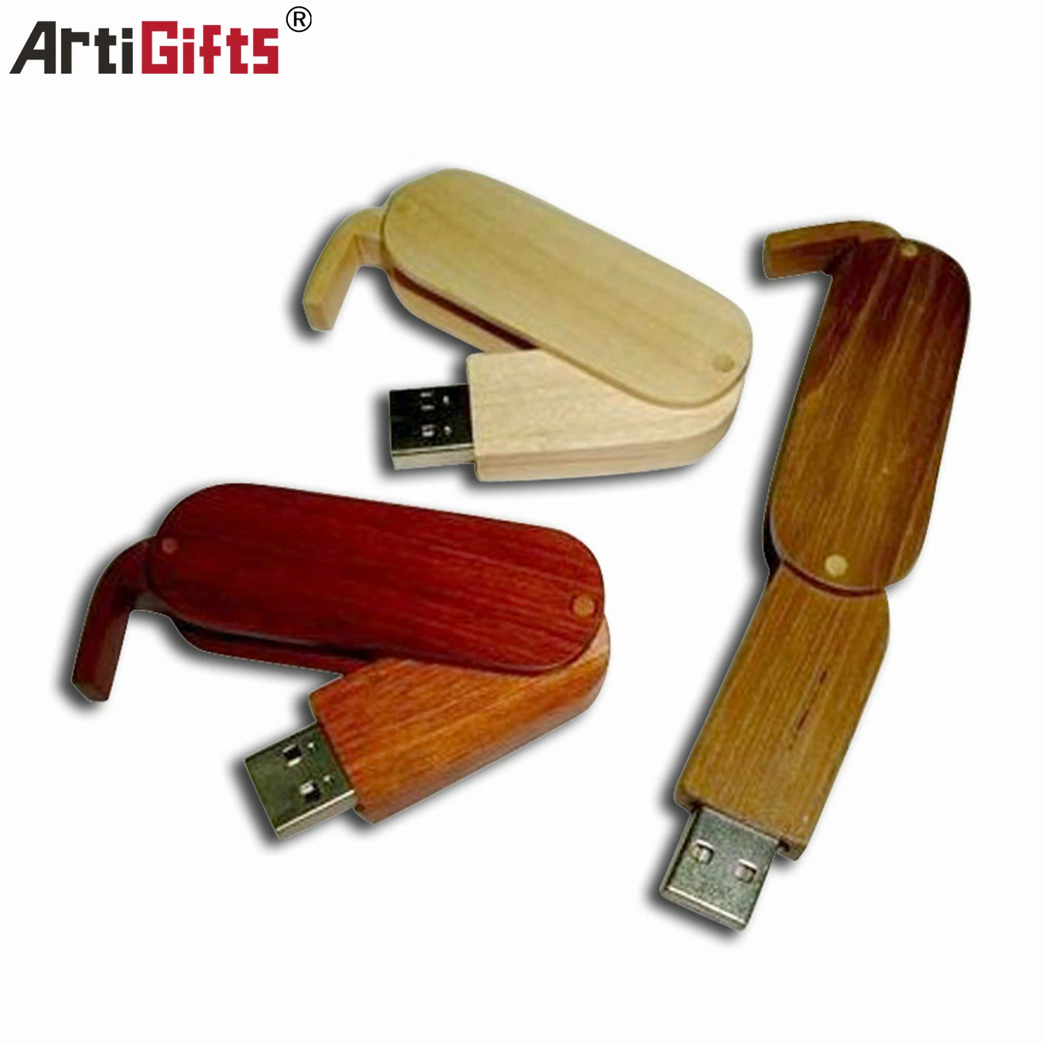 قرص فلاش مخصص خشبي الأعمال USB للهدية الترويجية