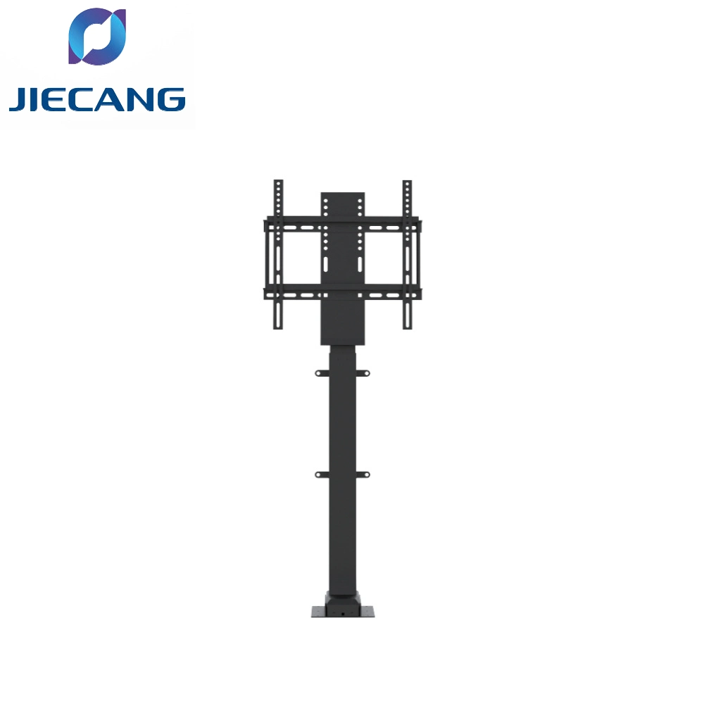 Soporte de TV de pie remoto ajustable en altura con estructura de elevación eléctrica de alta capacidad de carga para opciones de tamaño completo de la empresa/hogar Jiecang