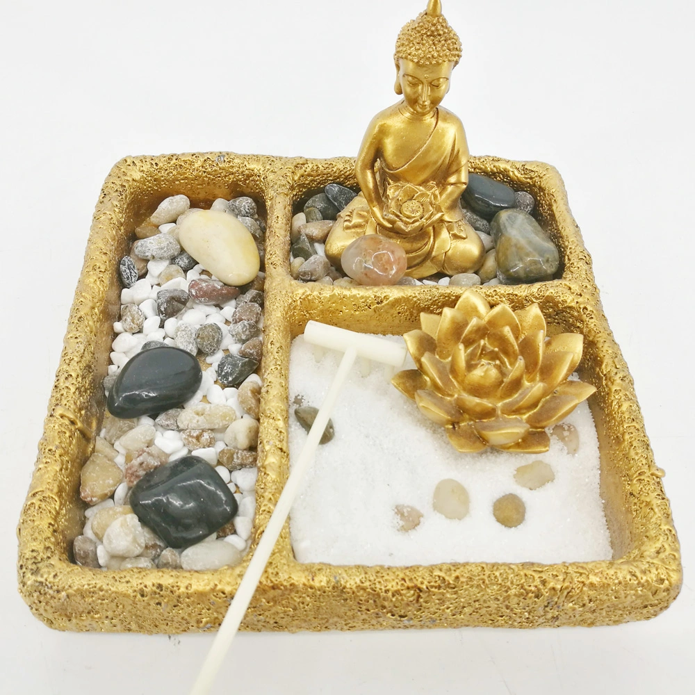 Polyresin Buddha Statue Zen Garden for Sale