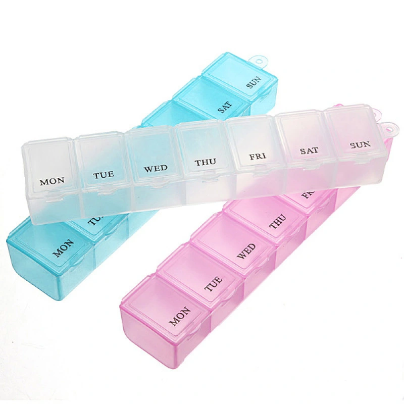 Medicine Container PP Weekly 7 Days Pill Box Organizer