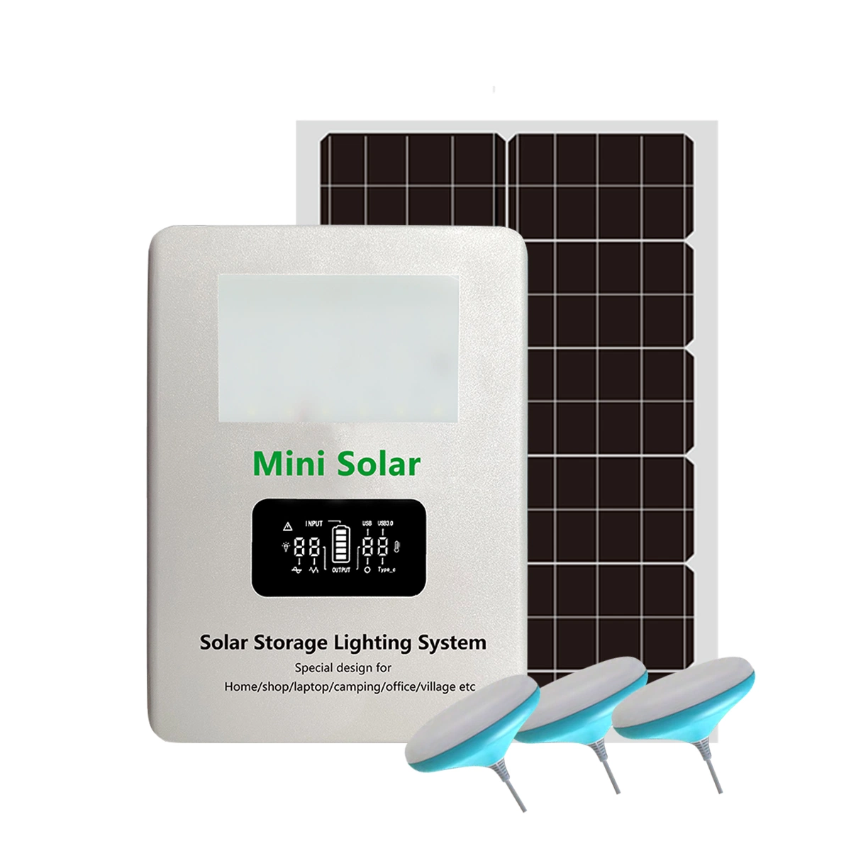 40W/60W Hybrid Solar Inverter Panel with Battery and with MPPT Controller All in One Solar Inverter