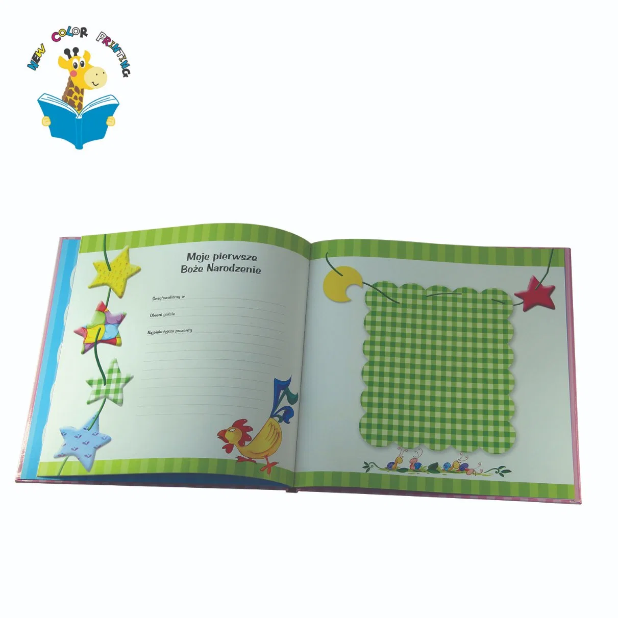 Children CD Audio Book Hardcover Back Printing for Baby