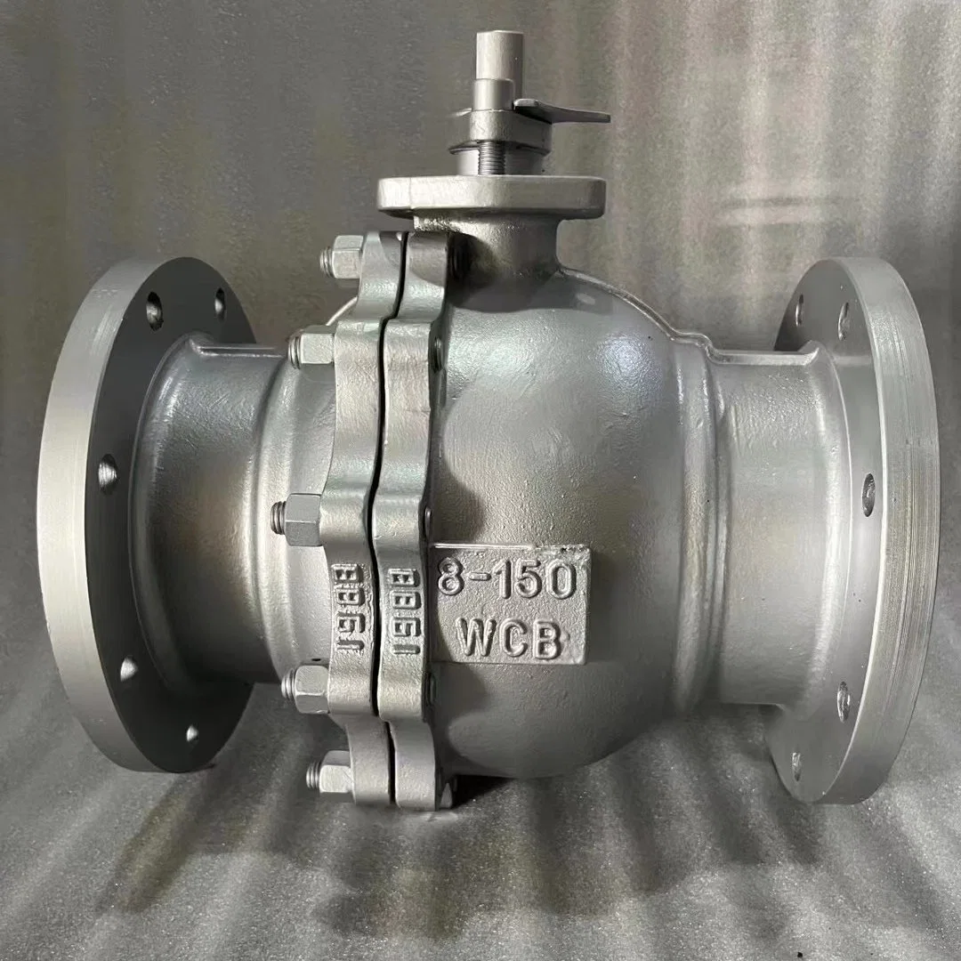 API6d/API608 Fire Safe Wcb CF8 CF8m 2 PC Floating Ball Valve 150lb