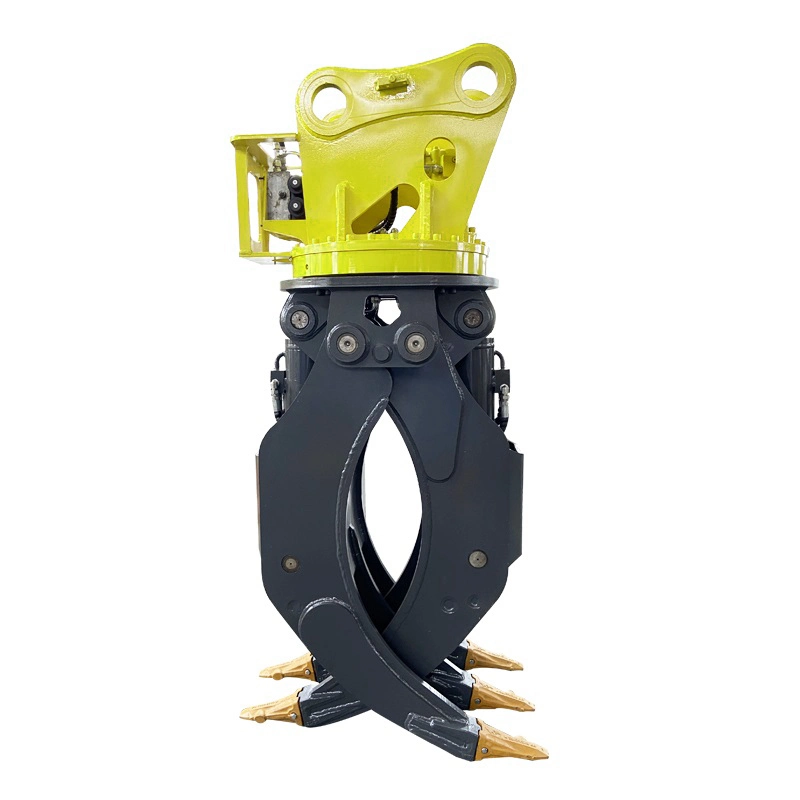 OEM Q355b Material Eaton Motor Rotatable Log Grapple for 30t Excavator