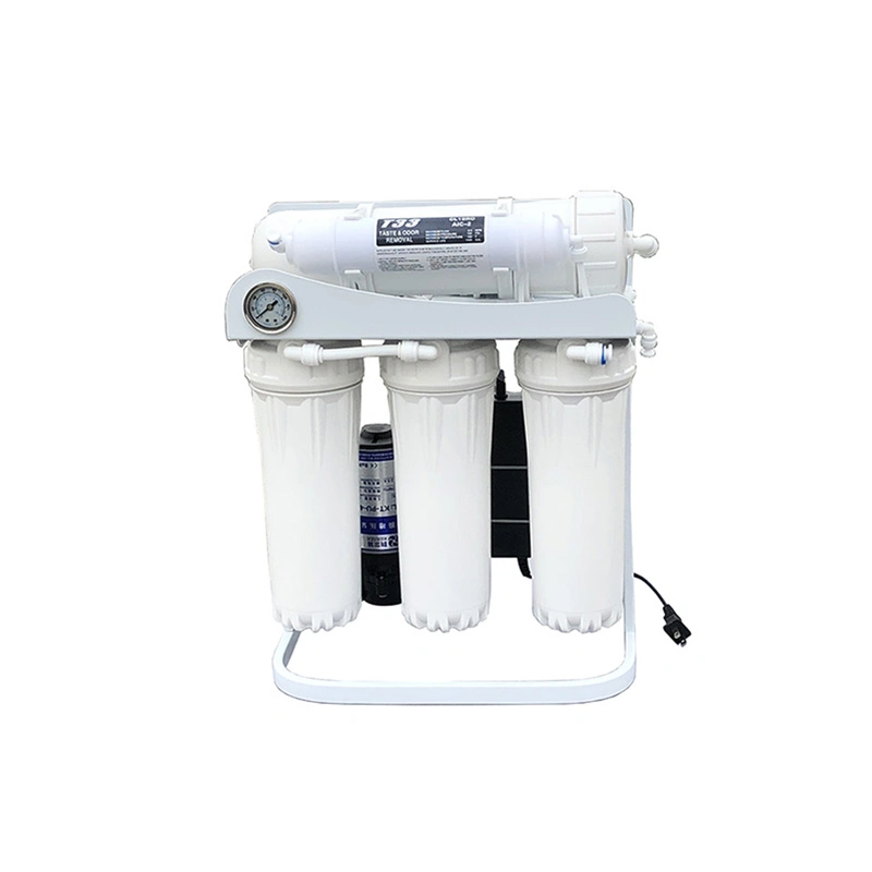 400gpd Metal Stand Domestic RO Water Purifier with Pressure Gauge