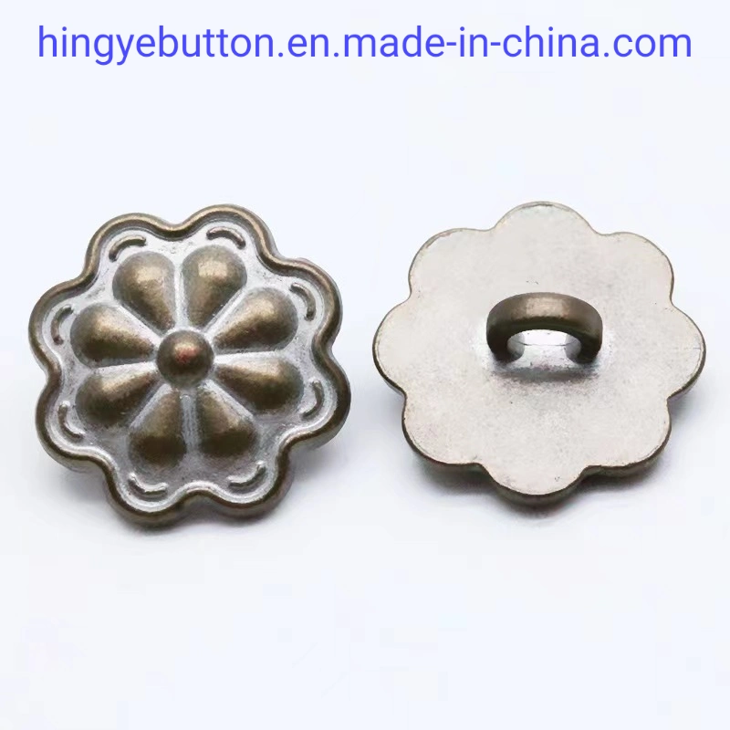 Metal Button Fashion Zinc Alloy Foot Shank Button for Garment Clothing Accessories