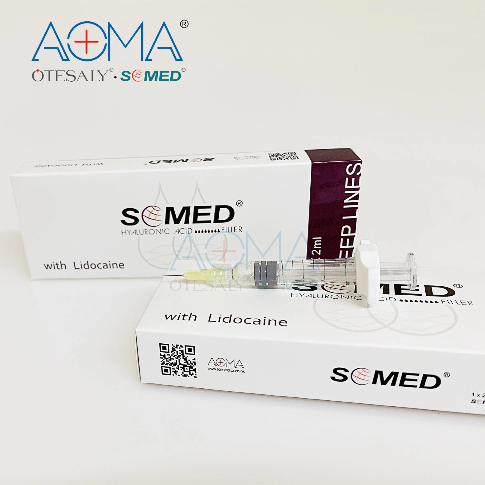 Somed 2ml de lidocaína profundo com a Cirurgia Plástica do depósito dérmico ácido hialurônico Preço Otesaly