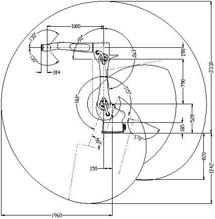 Venta caliente del eje automático de 6 Robot de soldadura por arco de soldadura por puntos