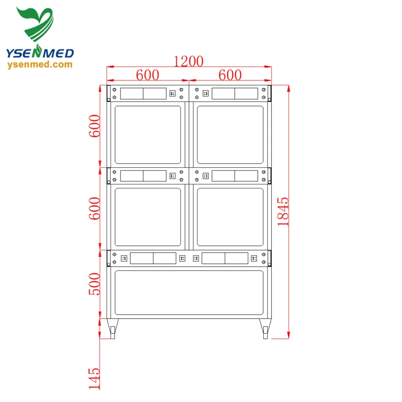 Ysvet1845e Ysenmed الطب البيطري المعدات من الفولاذ المقاوم للصدأ Cage الغريبة الحيوانات الأليفة