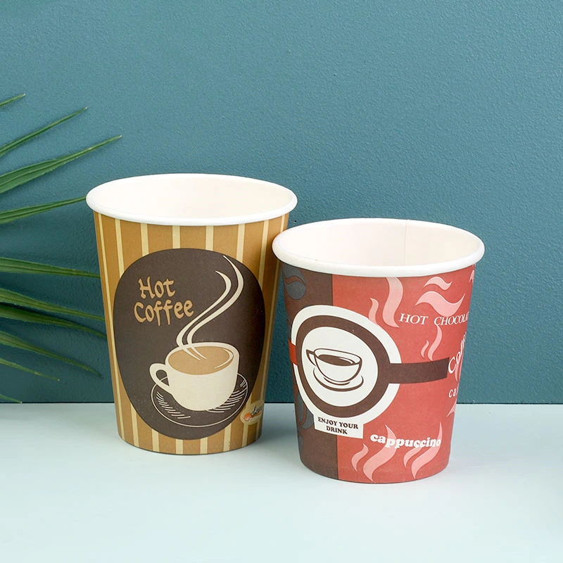 Imprimé personnalisé Hot Sale café jetables les tasses de papier pour l'ensemble du marché mondial