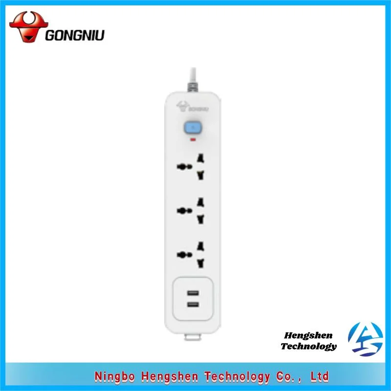 Universal Socket 4 Way Power Switch Socket Electric Expansion Strip Board with Safety Shutter