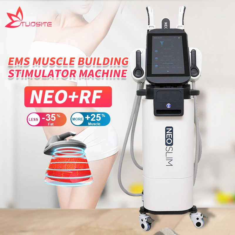 5 Handles EMS Sculpt 15 Tesla Muscle Stimulator Sculpting RF Neo Body Slimming Machine with Plevic Floor Cushion