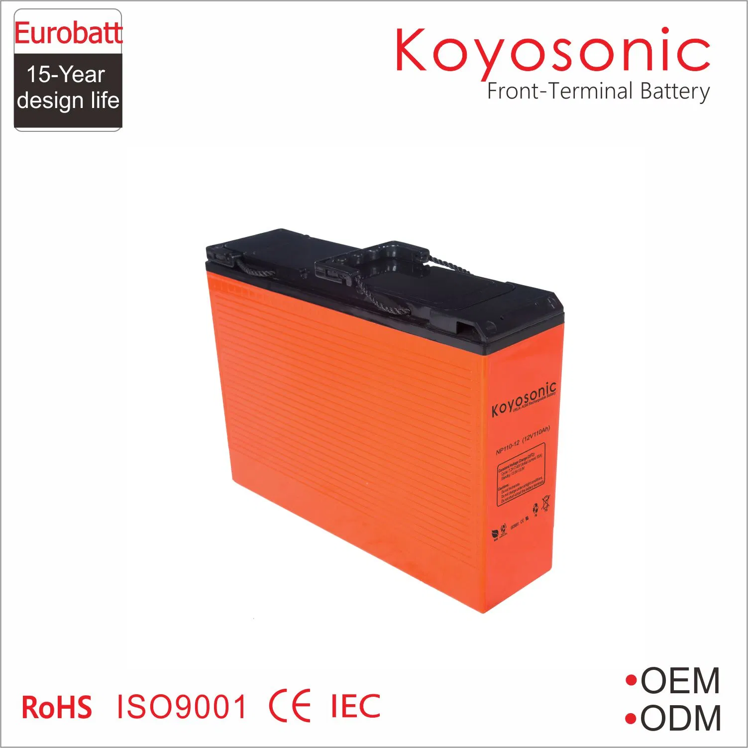 Front Access 12V 150ah Gel Battery Front Terminal Battery for Telecommunication System