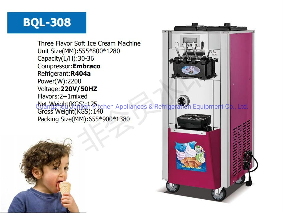 Precooling Air Pump Ice Cream Machine Soft Serve Cream Maker