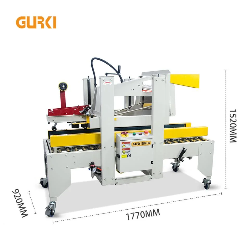 Venta directa de fábrica de cartón automática de sellado y la máquina flejadora con bajo precio