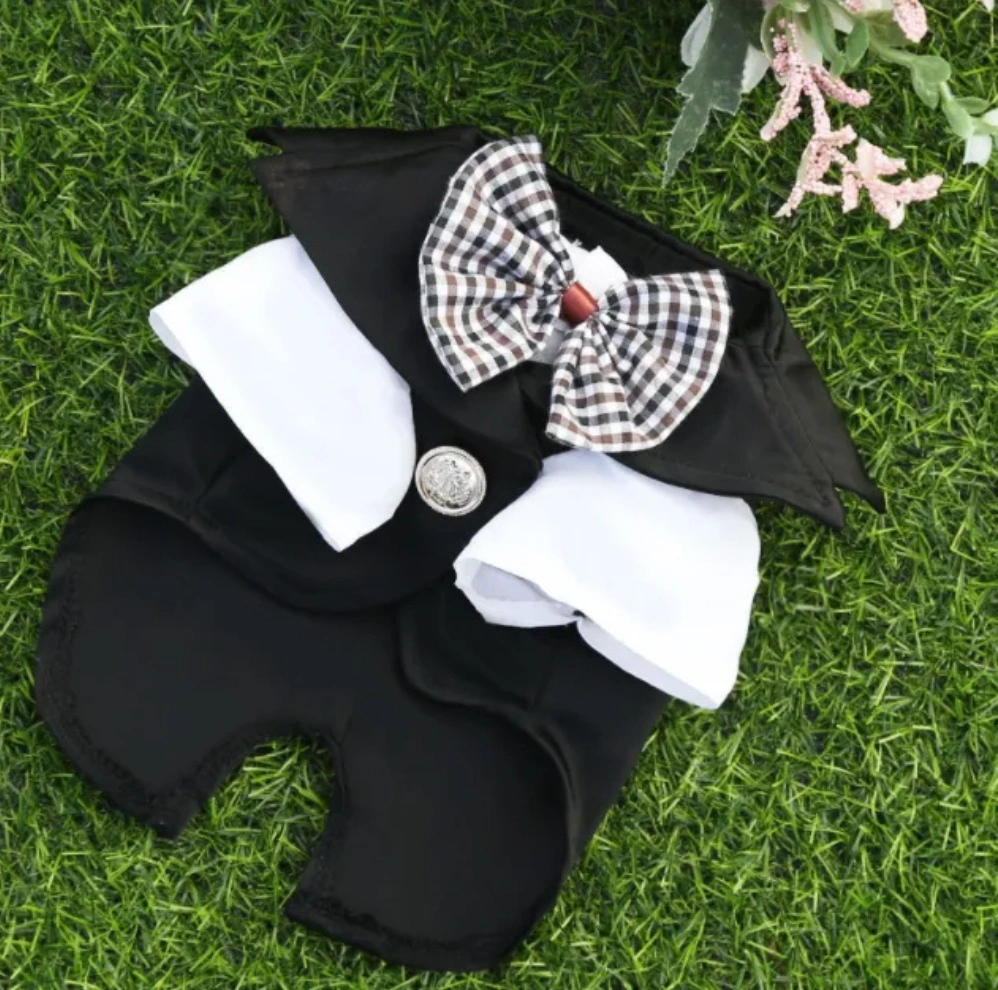 Hot Selling in Stock Summer Groom's Wedding Dress Pet Dog Clothes