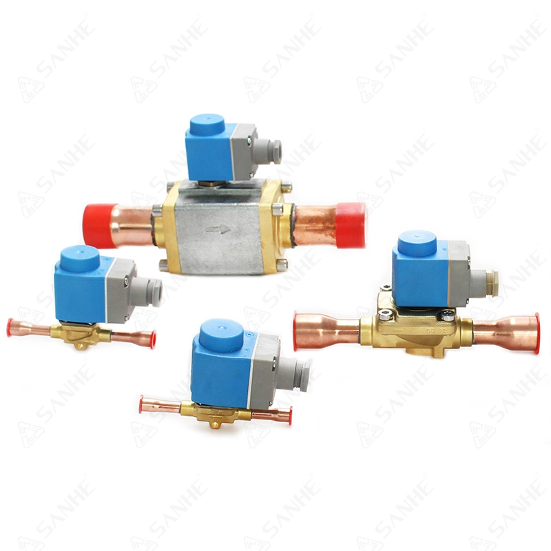 Válvulas de controlo das válvulas solenóide ligações de soldadura peças de refrigeração
