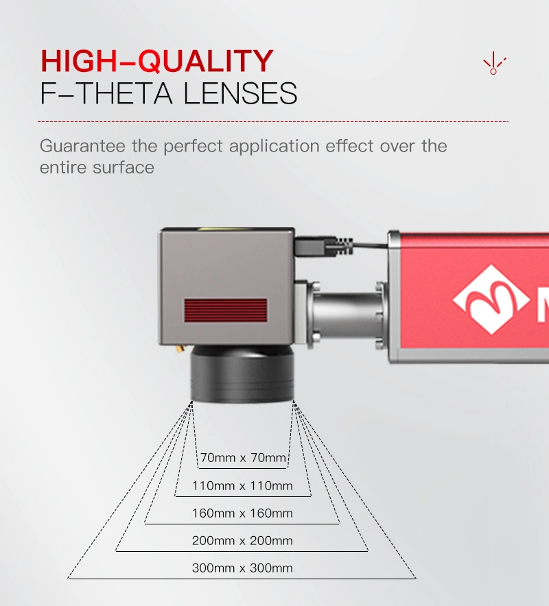 Machine de marquage laser portable à fibres partagées avec système Autofocus