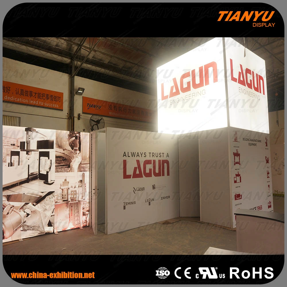 Stretch Fabric Trade Show Displays Aluminum Tension Fabric System Fabric Tube Display