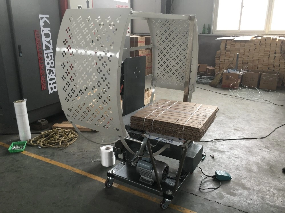 Semi Automatic Binding PE String Spiral Tying Machine for Corrugated Packages