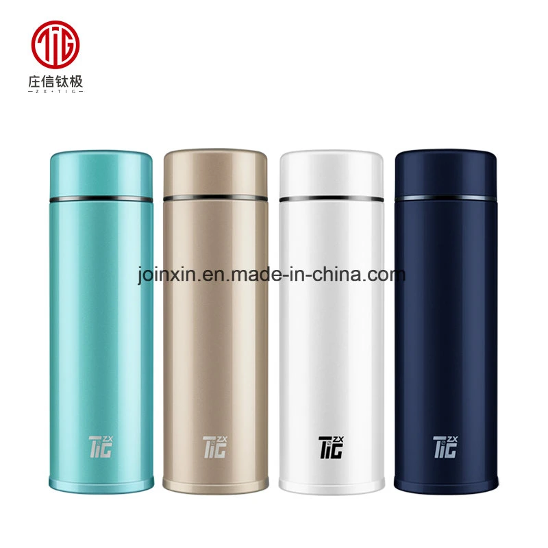 480ml Food Grade Titanium Vacuum Flask Water Bottle Cylinder Thermos