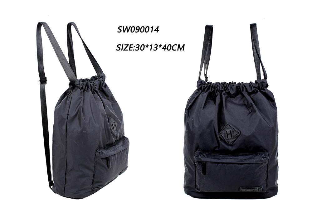 Waterproof Polyester Drawstring Bag/Wholesale/Supplier Drawstring Men Backpack/Promotional