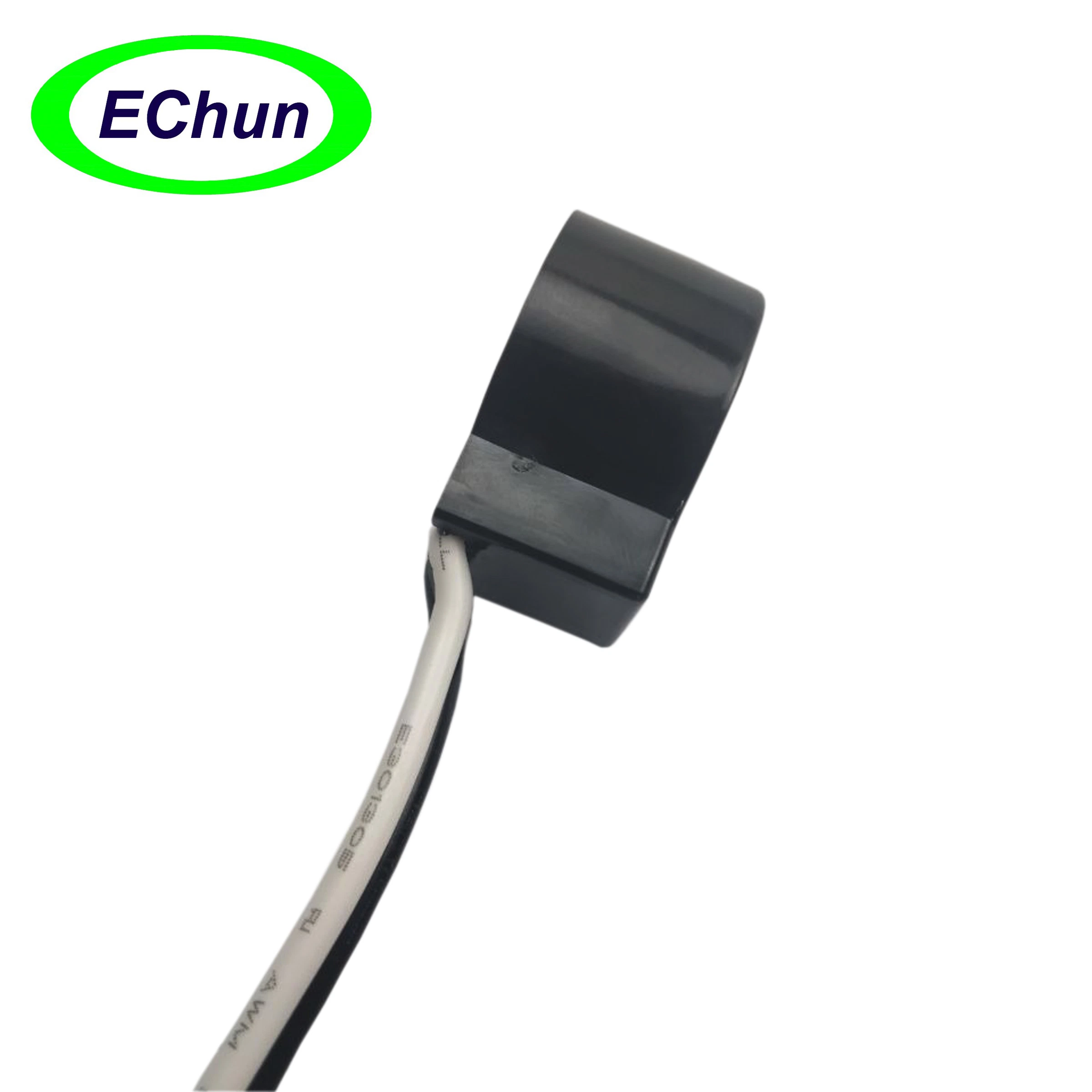 Echun Ecol09 9mm Inner Hole AC 50A/50mA UL 2808 Xoba Solid Core Current Transformer with 3.5mm Jack Plug for Energy Monitoring