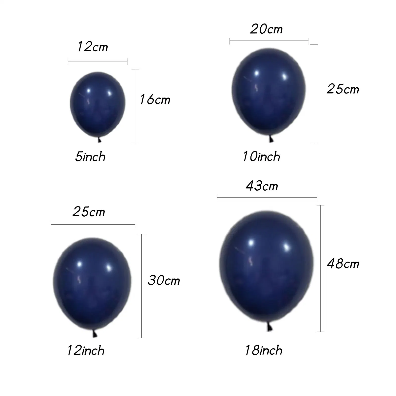 113PCS Navy Blue White Gold Balloon Baby Shower Bridal Shower Boys Birthday Party Decoration Arrangement Balloons