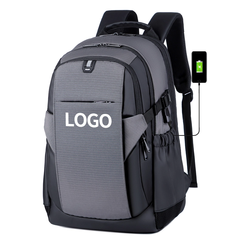 Customize Hiking School New Capacity Bag Unisex Leather Office Computer Backpack Bag for Men Oxford Business Laptop Backpack