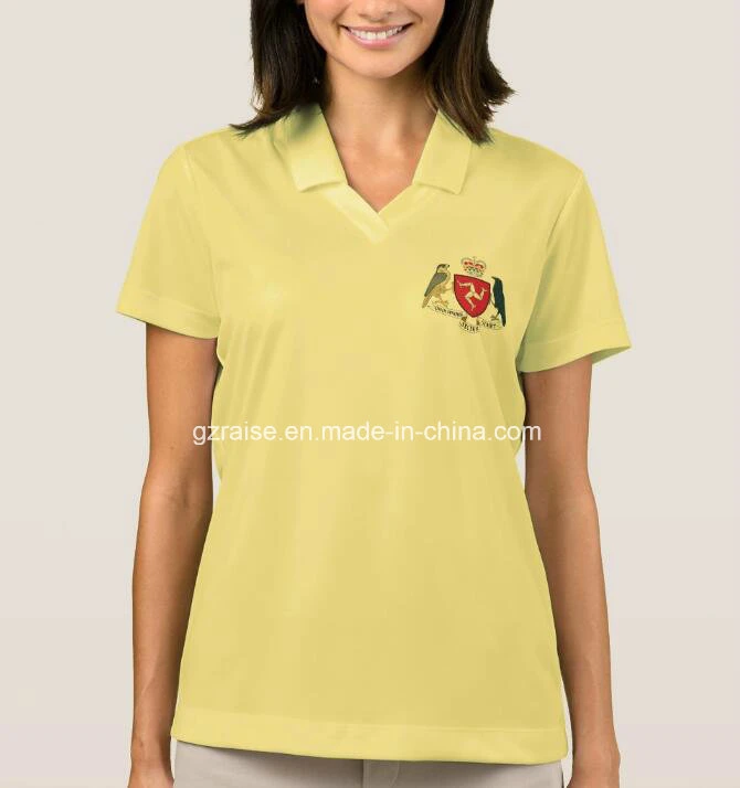 Custom Dry Fit Women's Golf Polo Shirt with Embroidery Logo