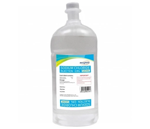 Sodium Chloride Injection 0.9% 500ml Finished Medicines with GMP OEM