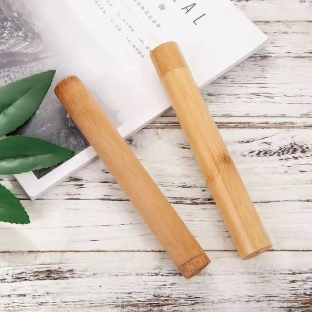 Hot Selling Eco Friendly Bamboo Toothbrush Case Bambus Tubes Bambou Box for Travel