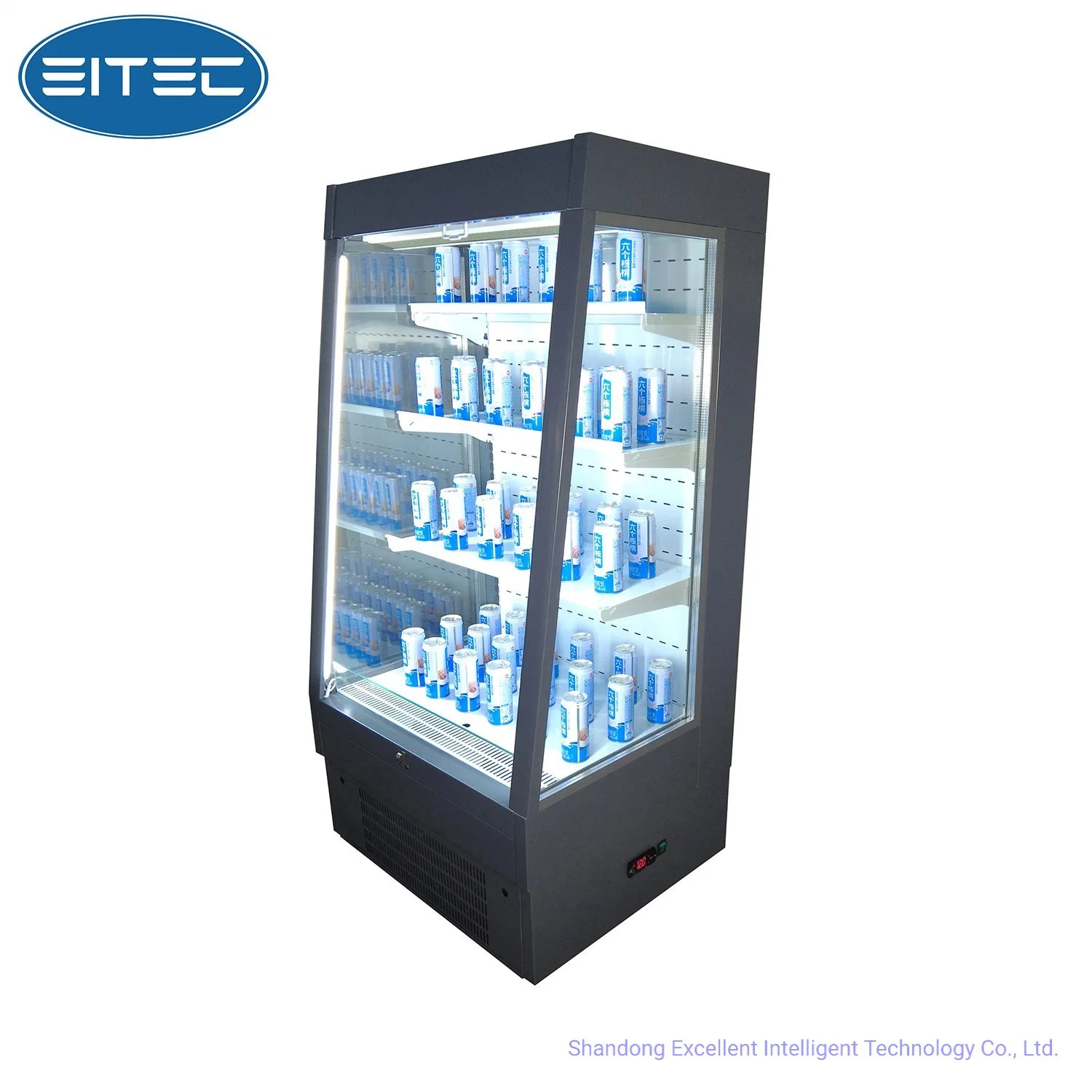 Supermarket Carel Controller Single Door Cold Drink Beer Cooler Display Refrigerator