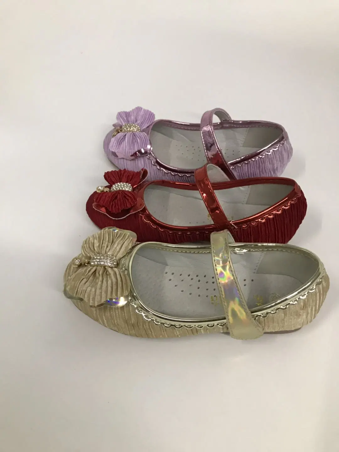 Ballerina Tanzschuh Niedliche Schuhe flach für Mädchen Baby Glänzendes Leder Lässig Mit Niedrigem Absatz