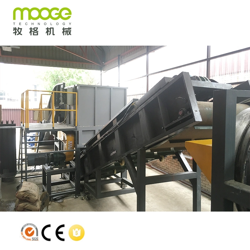 New design Mooge brand PET bottle crushing washing drying recycling line