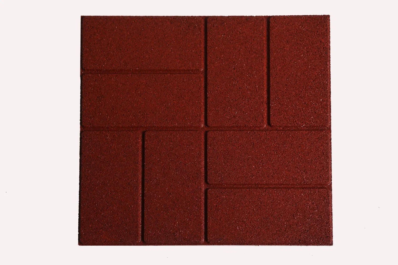 400X400mm Brick Rubber Floor Tiles New Design Garden Floor Tiles, Outdoor Basketball Court Flooring for Garden