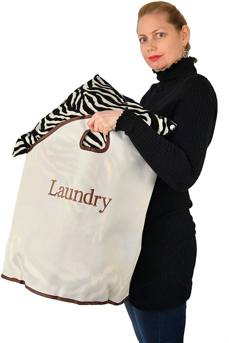 Custom Printed Durable Lanudry Hamper Basket Tote Laundry Bag Laundry Hamper Bag