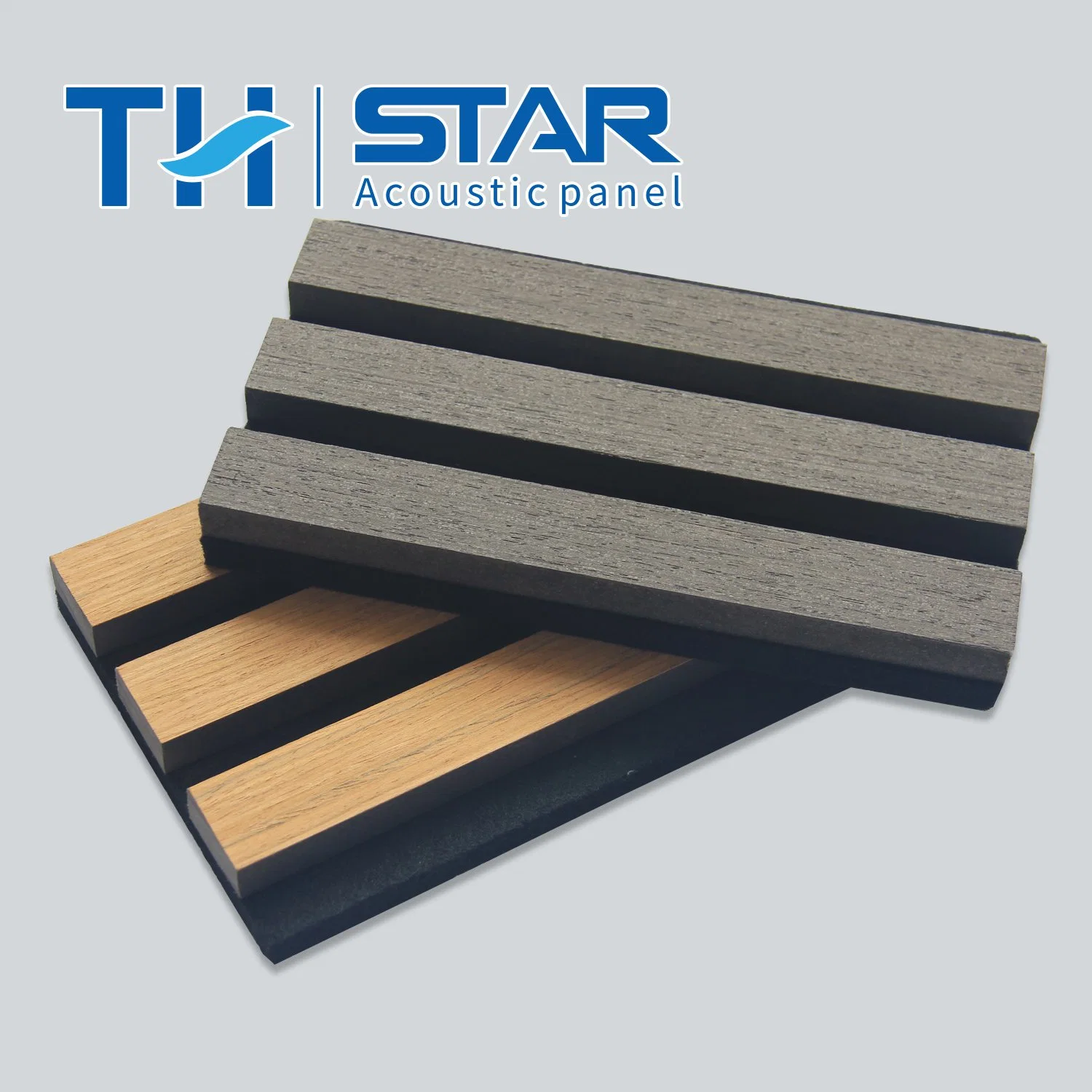 Acoustic Panel Wooden Soundproof Acoustic Slat Wood Wall Panels Decorative Polyester Fiber Acoustical Room Divider