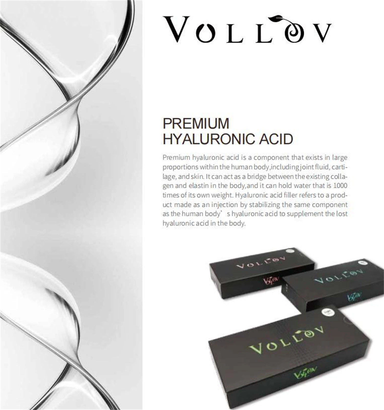 2023 Top Sale Korea CE Certification Vollov Filler Light Original Product for Anti Wrinkle Lip Augmentation Increase Elasticity of The Skin Face Lips