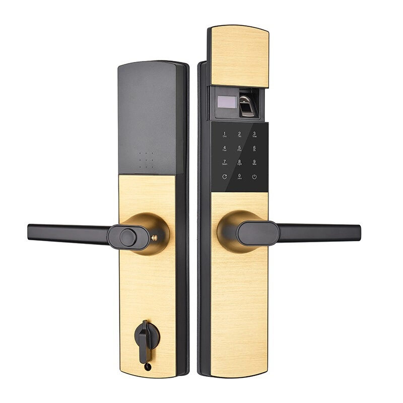 Electronic Fingerprint Safe Magnetic Combination Door Handle Smart Lock Hardware