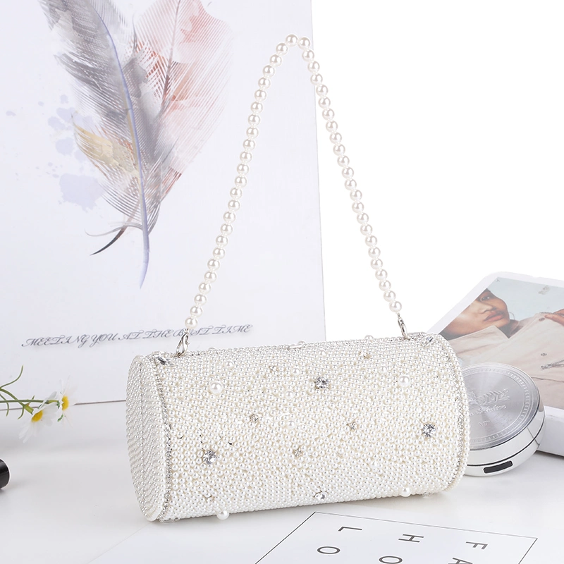 New Year Christmas Pearls Shoulder Evening Wedding Party Clutch Bag Women Handbag