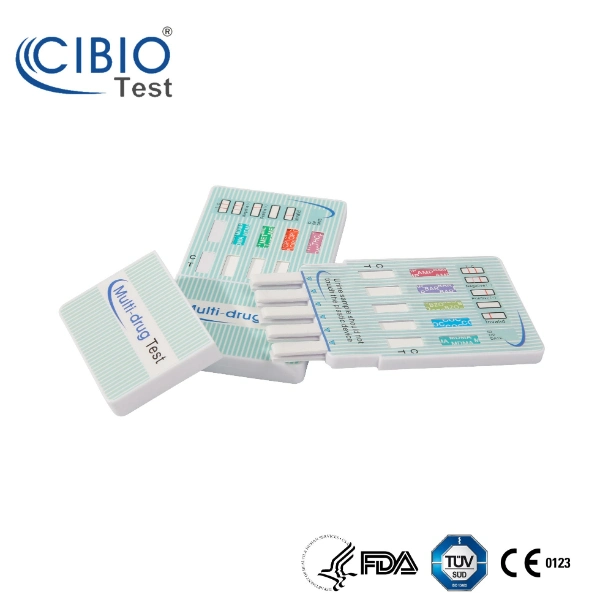 5 Panel Drug Screen for AMP Bzo Coc Opi and Thc DIP Card Drugs Test