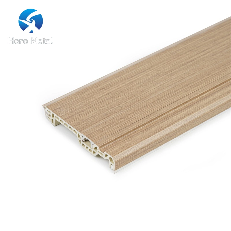 Precio barato 119mm Dormitorios plástico Baseboard PVC Negro tablas de planchar