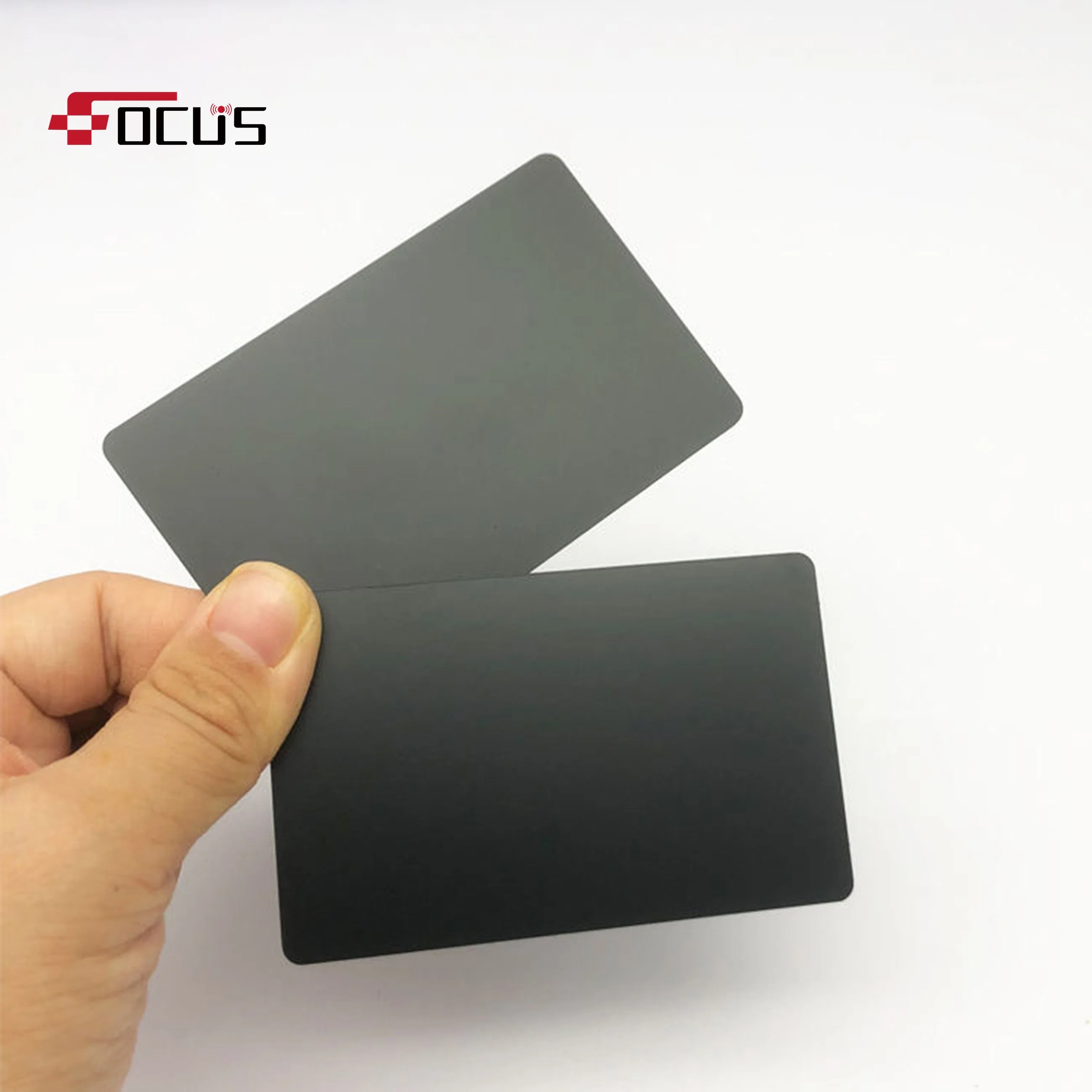 S50 OEM Printed RFID Black Metal Card Business RFID Ticket for Travel