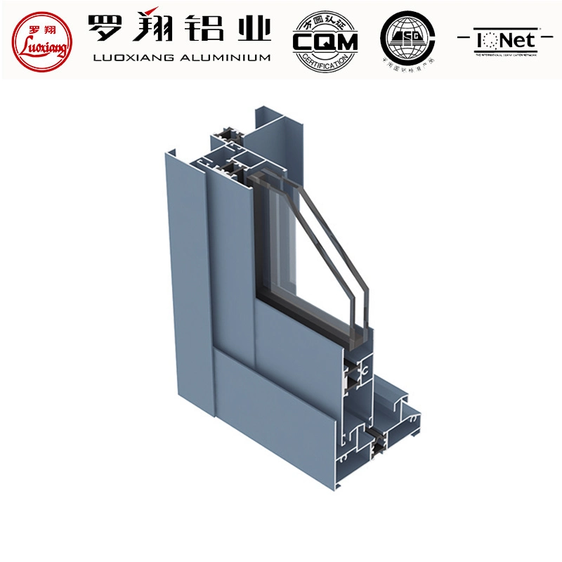 Aluminum Broken Bridge 14.8mm Slot Thermal Break Aluminum Sliding Window Extruded Profiles