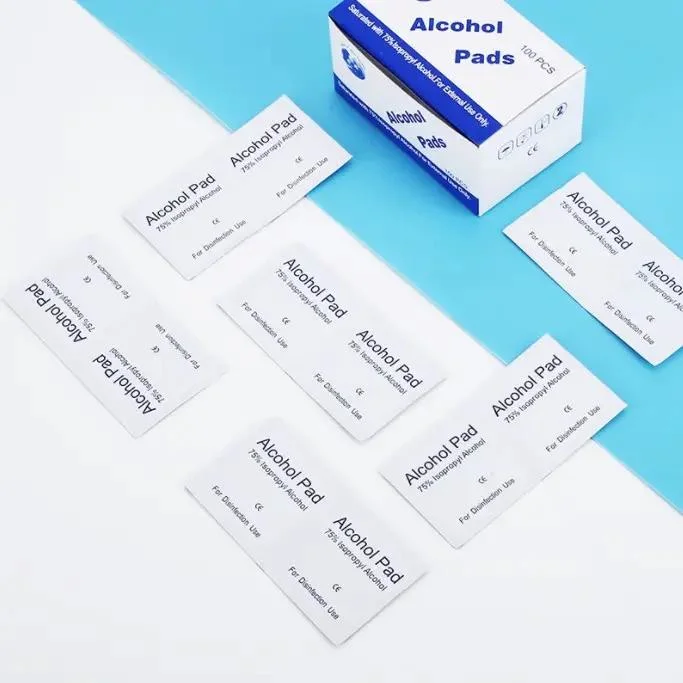 SJ CE/ISO Approved Disposable Non-Woven Sterile Alcohol Wipe Alcohol Pads