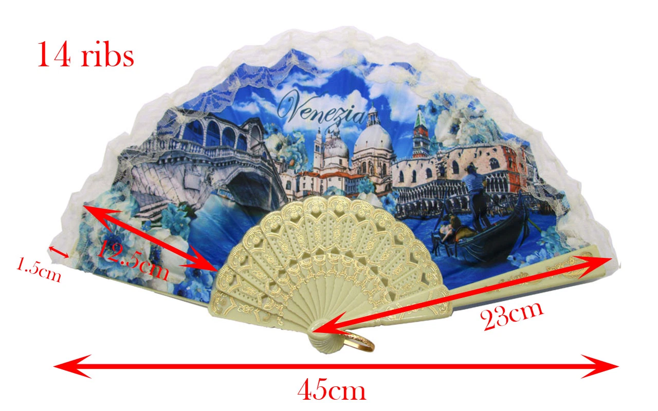 Classique dentelle main Fan Spanish femmes main Fan plastique dentelle/tissu/papier Ventilateur manuel