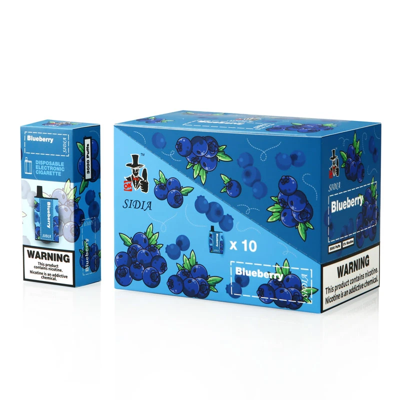 Wholesale/Supplier Sidia 3000 Disposable 3000 Puffs of Blueberry