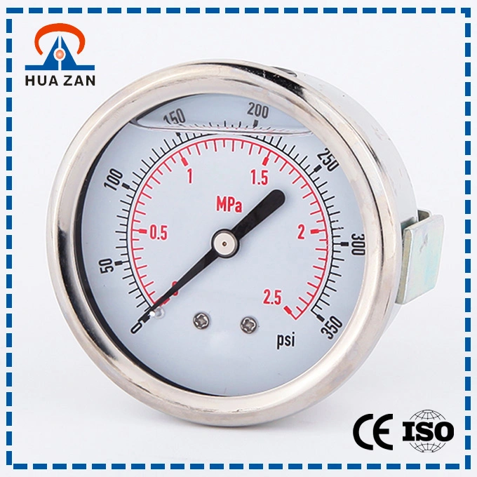 Oile Fliied Air Pressure Measurement Measuring Gas Pressure Meter