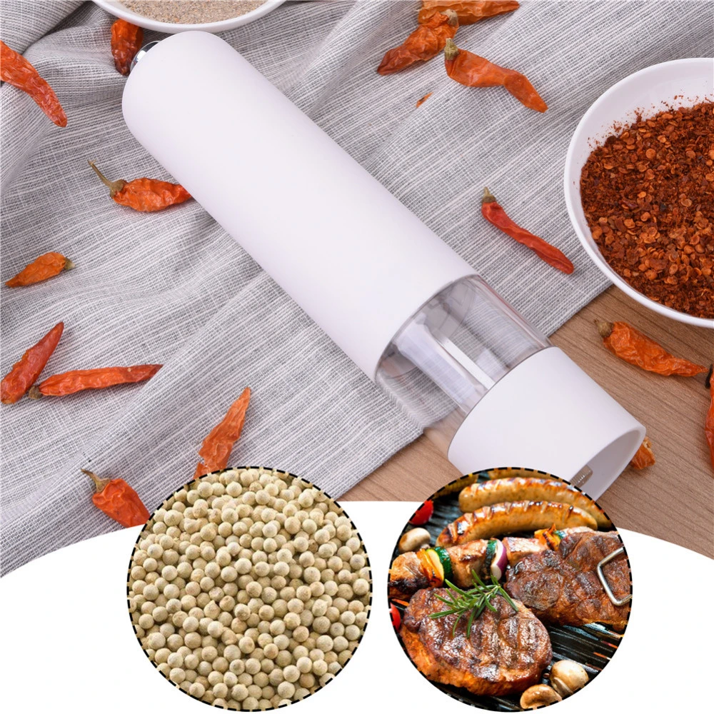 Salt and Pepper Mills Novel Salt & Pepper & Spice Grinders Red White Black Electric Pepper Mill Creative Kitchen Tools